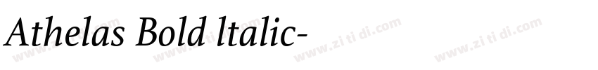 Athelas Bold ltalic字体转换